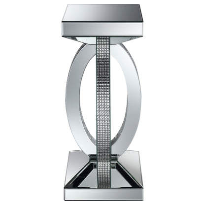 Amalia 2-piece Mirrored Coffee and End Table Set Silver