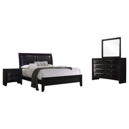 Briana 4-piece Queen Bedroom Set Black