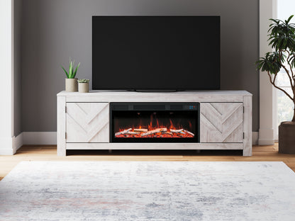 Cayboni 71" TV Stand with Electric Fireplace