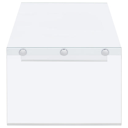 Opal 3-piece Coffee and End Table Set White High Gloss