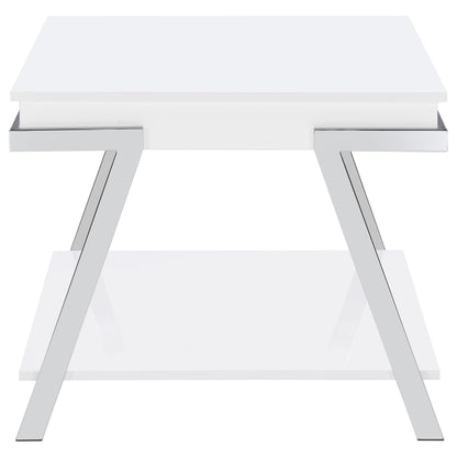 Marcia 3-piece Coffee and End Table Set White High Gloss