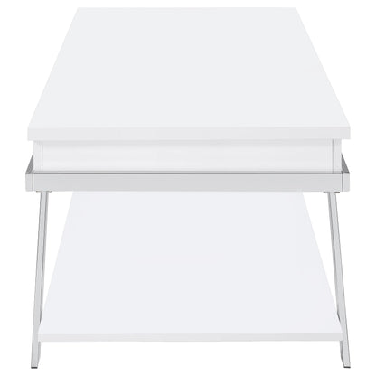 Marcia 3-piece Coffee and End Table Set White High Gloss