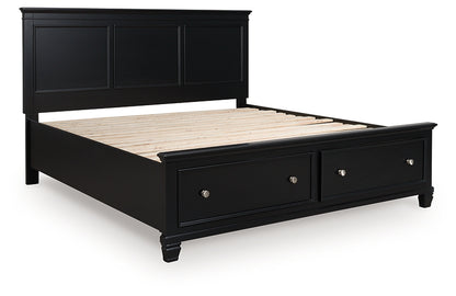Lanolee King Panel Storage Bed