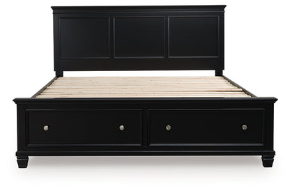 Lanolee California King Panel Storage Bed