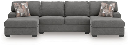 Newellen 3-Piece Sectional with Double Chaise