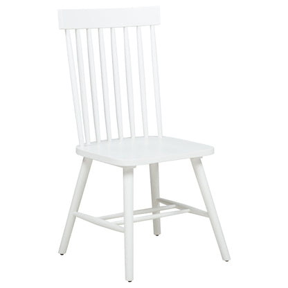 Andrews Windsor Spindle Back Dining Side Chair White (Set of 2)