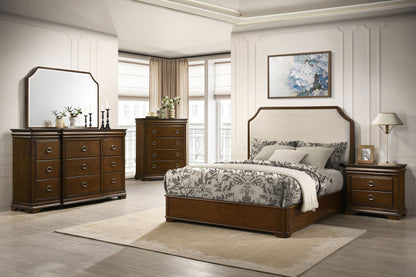 Garland 3-drawer Nightstand Bedside Table Brown Cherry