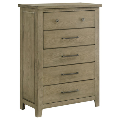 Hazlewood 5-piece Eastern King Bedroom Set Vineyard Oak