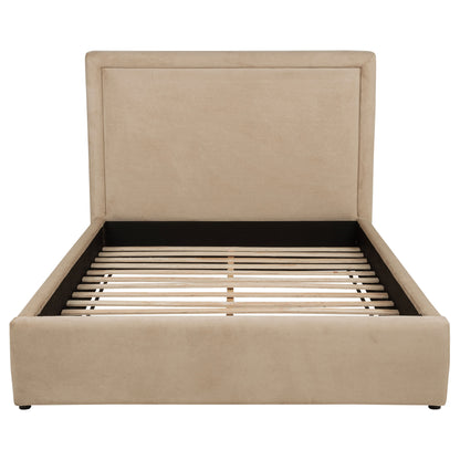Lawson 55-inch Upholstered Full Platform Bed Light Saddle