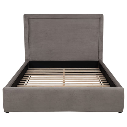 Lawson 55-inch Upholstered Eastern King Platform Bed Mushroom
