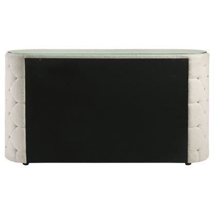 Sonya 6-drawer Upholstered Bedroom Dresser Ivory