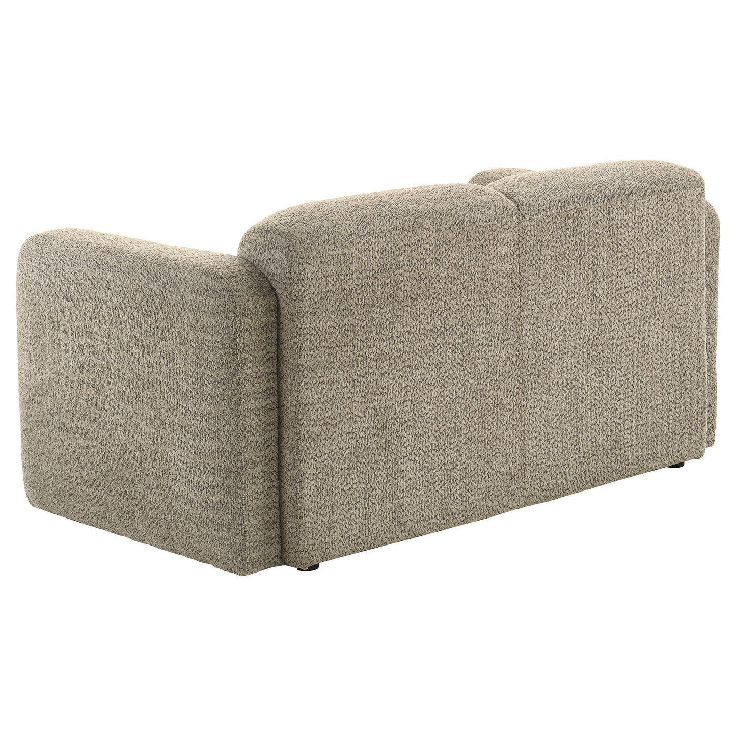 Dorset 2-piece Upholstered Round Track Arm Sofa Set Brown