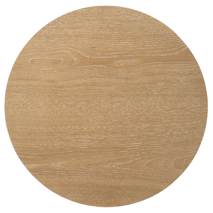 Ottowa 3-piece Round Wood Coffee Table Set Light Oak