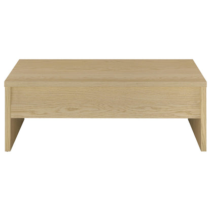 Canoga 3-piece Lift Top Cocktail Coffee Table Set Light Oak