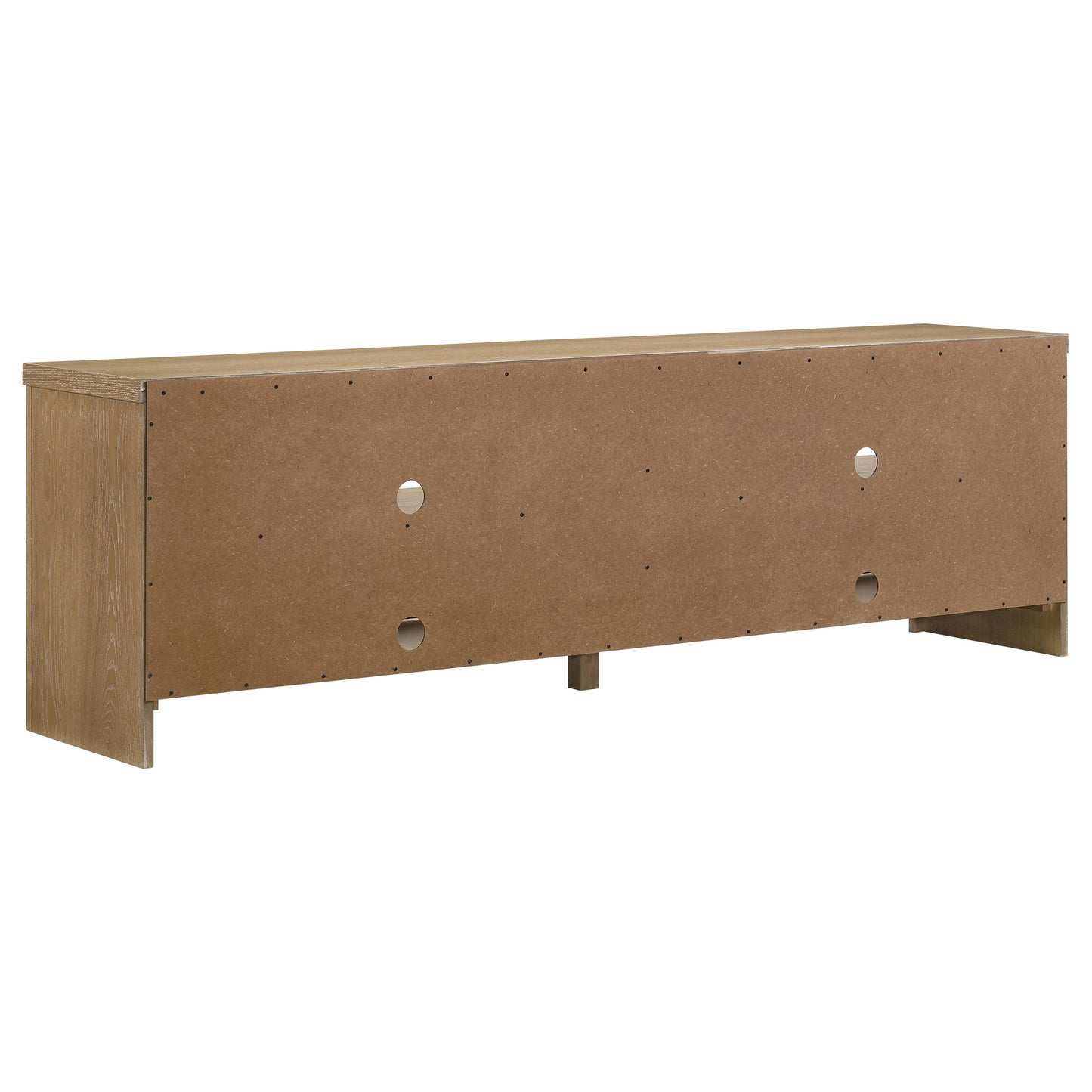Brenham 79-inch 4-door TV Stand Media Console Light Oak
