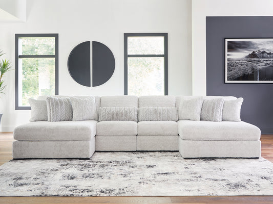 Cuddle Plush 4-Piece Sectional with Chaise