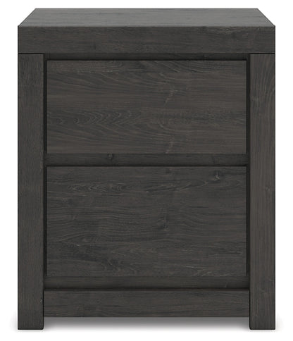 King Panel Storage Bed with Mirrored Dresser, Chest and Nightstand