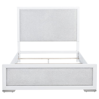 Gracemont 57-inch Queen Panel Bed Grey and White