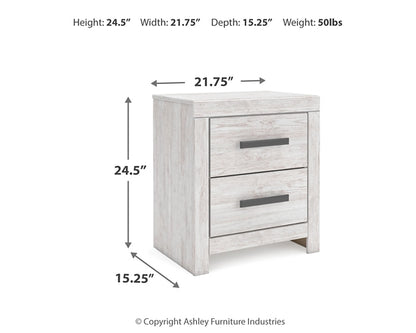 Cayboni King Panel Bed with Mirrored Dresser, Chest and Nightstand