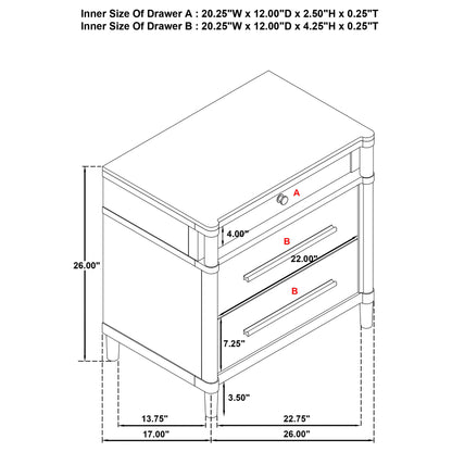 Gracemont 4-piece Eastern King Bedroom Set White