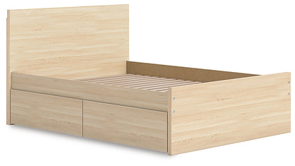Onita Full Panel Platform Bed with 1 Side Storage