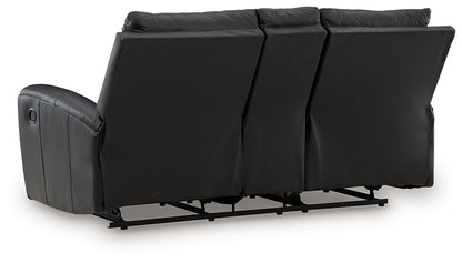 Glossmore DBL Rec Loveseat w/Console