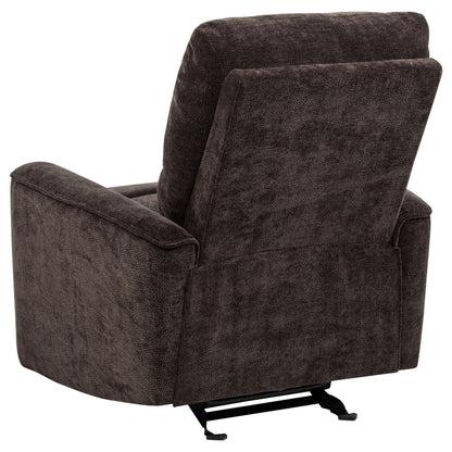 Navarro 3-piece Upholstered Reclining Sofa Set Dark Brown
