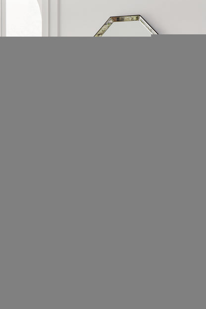 Arlendyne California King Upholstered Bed with Mirrored Dresser, Chest and Nightstand