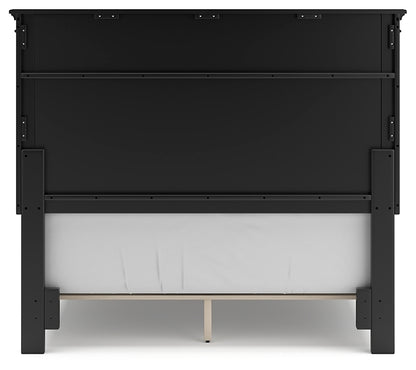Lanolee Full Panel Bed with Mirrored Dresser