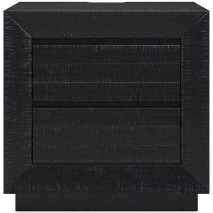 Londer California King Panel Bed with Mirrored Dresser and Nightstand