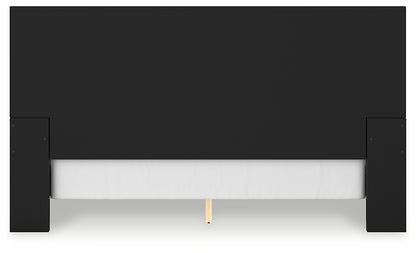 Londer King Panel Bed with Mirrored Dresser and Nightstand