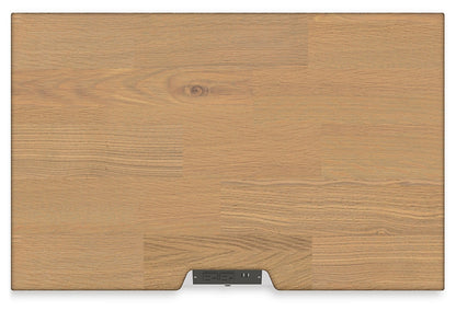 Ashbryn King Panel Storage Bed with Mirrored Dresser and Nightstand