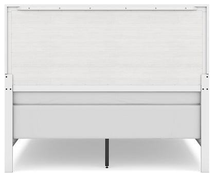 Binterglen Queen Panel Bed with Mirrored Dresser and Chest