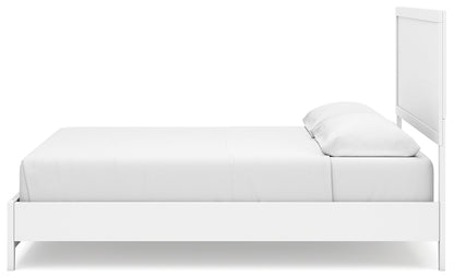 Binterglen California King Panel Bed with Mirrored Dresser and Chest