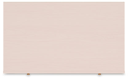 Wistenpine Full Upholstered Panel Bed with Mirrored Dresser and Chest