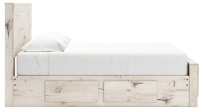 Lawroy King Panel Bed with Mirrored Dresser