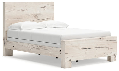Lawroy Full Panel Bed with Mirrored Dresser, Chest and Nightstand