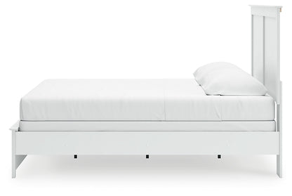 Bostwick Shoals King Panel Bed with Mirrored Dresser and Chest