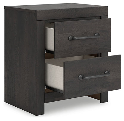 Hollivern Twin Panel Bed with Storage with Mirrored Dresser and Nightstand