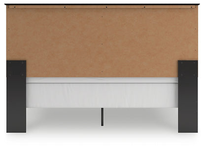 Maribel King Panel Bed with Mirrored Dresser, Chest and Nightstand