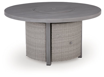 Half Moon Beach Round Fire Pit Table