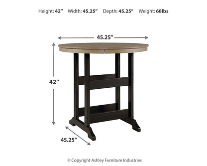 Fairen Trail Round Bar Table w/UMB OPT