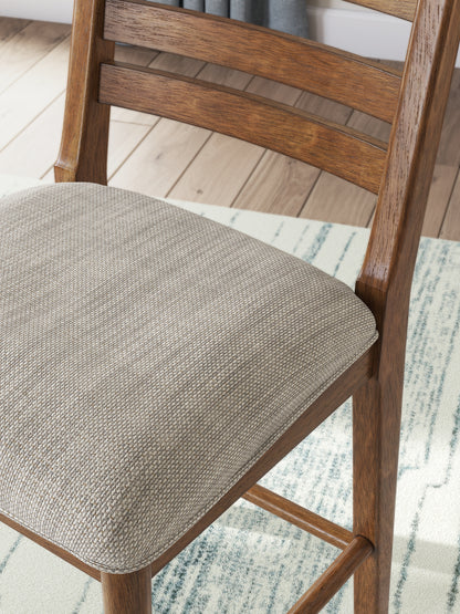 Greddinton Counter Height Dining Table and 4 Barstools