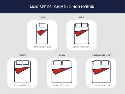 Chime 12 Inch Hybrid  Mattress