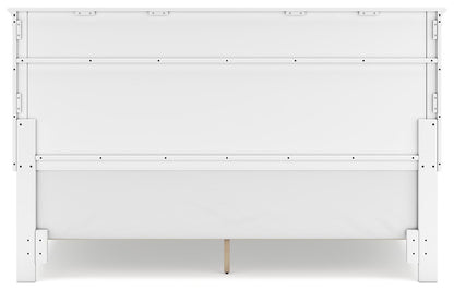 Fortman King Panel Bed with Mirrored Dresser