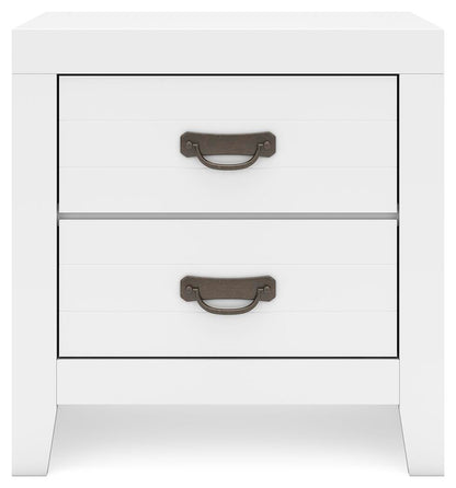 Binterglen Twin Panel Bed with Mirrored Dresser and Nightstand