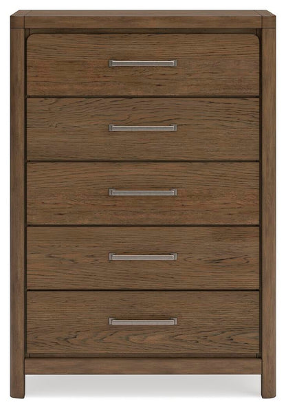 Cabalynn King Upholstered Bed with Mirrored Dresser, Chest and Nightstand