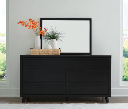 Danziar Queen Panel Bed, Dresser, Mirror and Nightstand