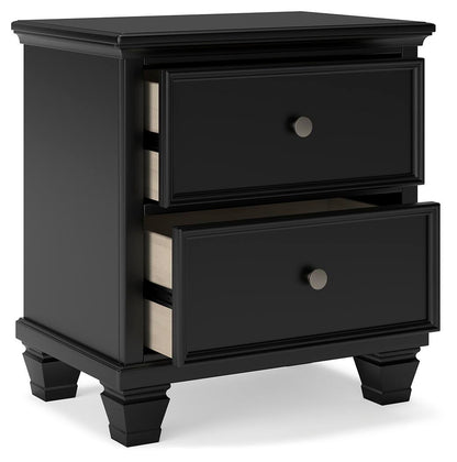 Lanolee Twin Panel Bed with Mirrored Dresser and Nightstand