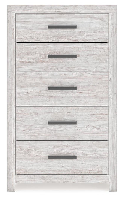 Cayboni Queen Panel Bed, Dresser, Mirror, Chest and Nightstand